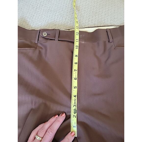 Vintage 1970's Double Knit Polyester 3 Piece Suit Brown - Picture 3 of 15